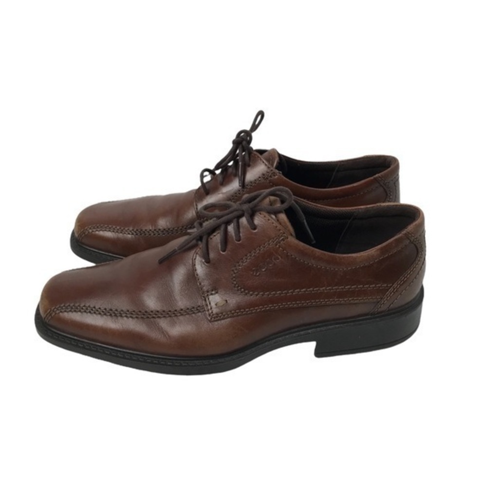 ECCO Men's  Leather Bike Toe Tie Oxfords, Mens 43 US 9.5